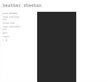 Tablet Screenshot of heathersheehan.com